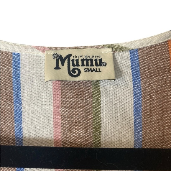 Show Me Your Mumu Val Striped Jumpsuit Shoreburt - Picture 9 of 12